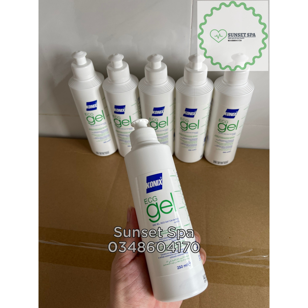 ✅ Gel Siêu Âm, Gel Lạnh Dùng Cho Máy Triệt Lông Mini, Gel Konix ECG Gel  - Gel điện tim