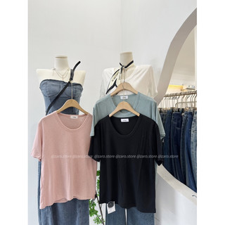 Áo pull giấy cổ tròn