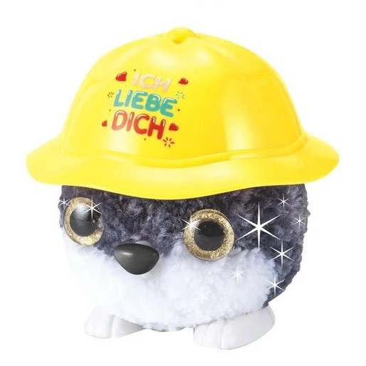 Đồ chơi DIY EDU Toy 5+ thủ công thú bông cho trẻ em, tự làm Plush Cut Pom Pom Pet nón Vàng cho bé từ 5-12 tuổi