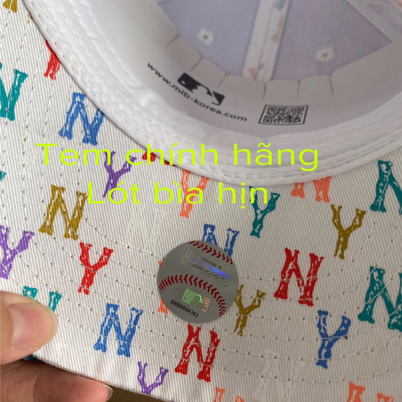 Nón mIb, mũ mIb chính hãng Xuất Hàn Xịn họa tiết siêu hot, logo thêu nổi, phong cách cực chảnh