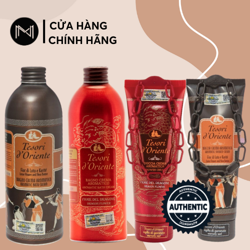 Sữa tắm xích trắng da, hương nước hoa 250ml - 500ml | Tesori D’Oriente Cao cấp Italia | Hàng Chính Hãng xe
