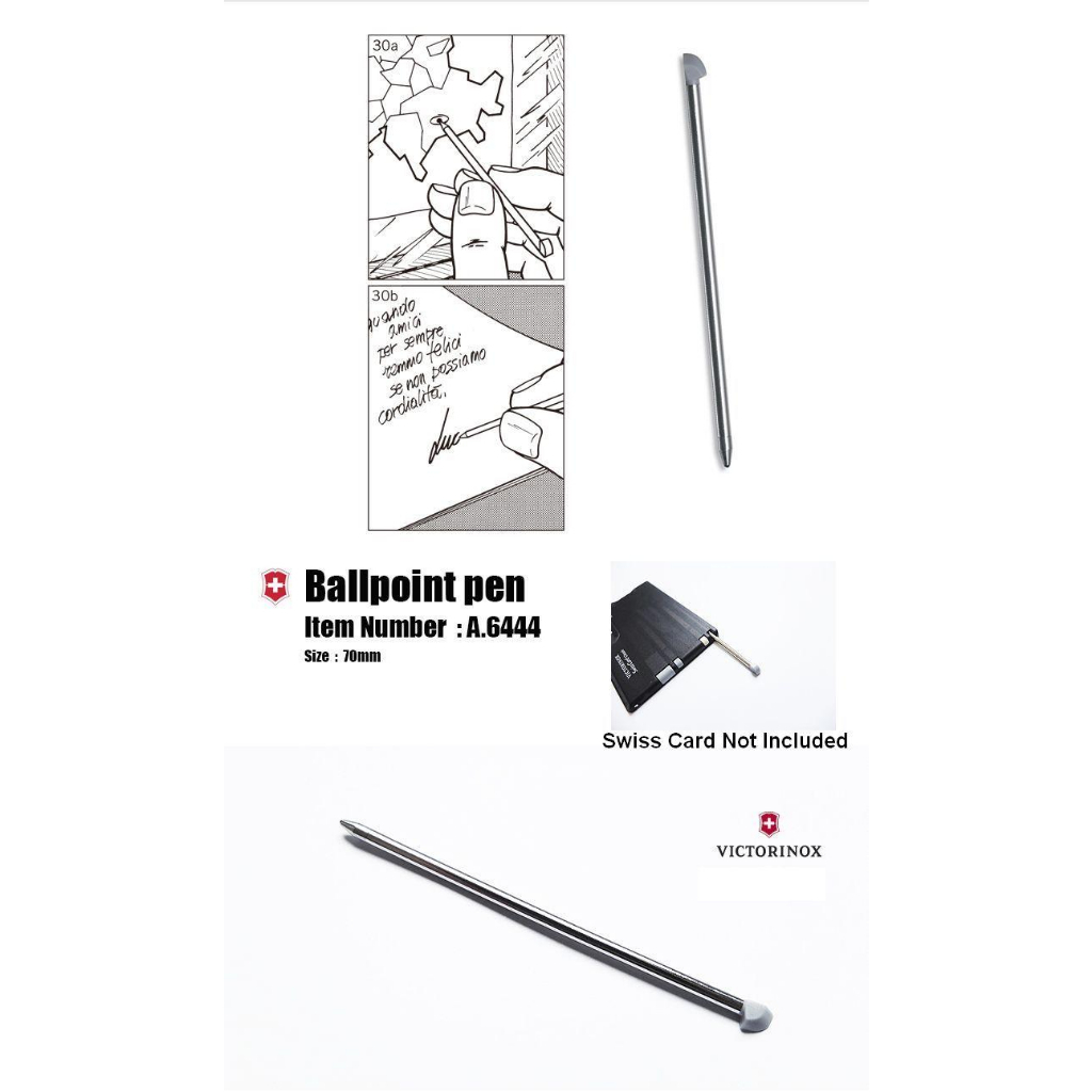 Linh kiện VICTORINOX - Ruột bút bi 58mm 91mm và SWISSCARD