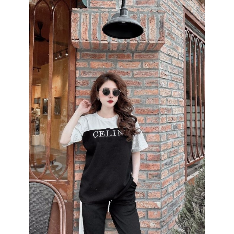 Bộ Thể Thao Nữ - Áo Thể Thao Nữ Quần Bomber Nữ Bo Gấu Thêu Hình Chất Thun Cotton Đủ Size M L XL XXL.