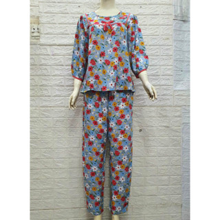 (Hỏa tốc)Tổng Size 2 3 4 5 QUẦN DÀI TAY LỠ Đồ bộ mặc nhà BIG SIZE 3XL 4XL Tole Tôn Lanh 2 DA thắt NƠ (Mẹ Bầu - Sau Sinh)