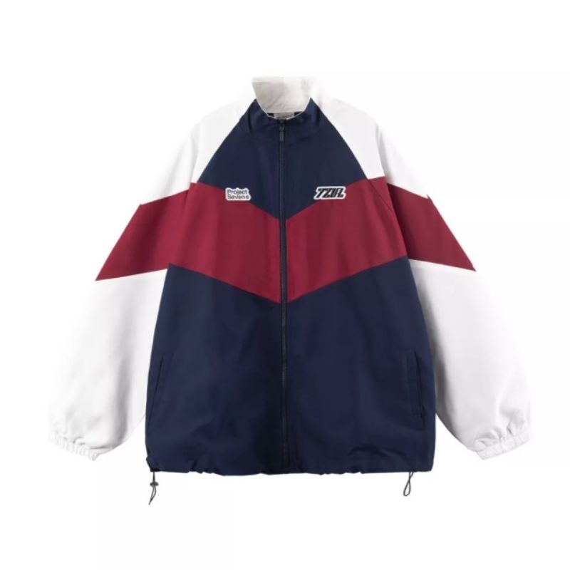 Áo khoác dù unisex phối màu thêu logo, mẫu áo gió cổ đứng in chữ chống nắng thời trang hè có video