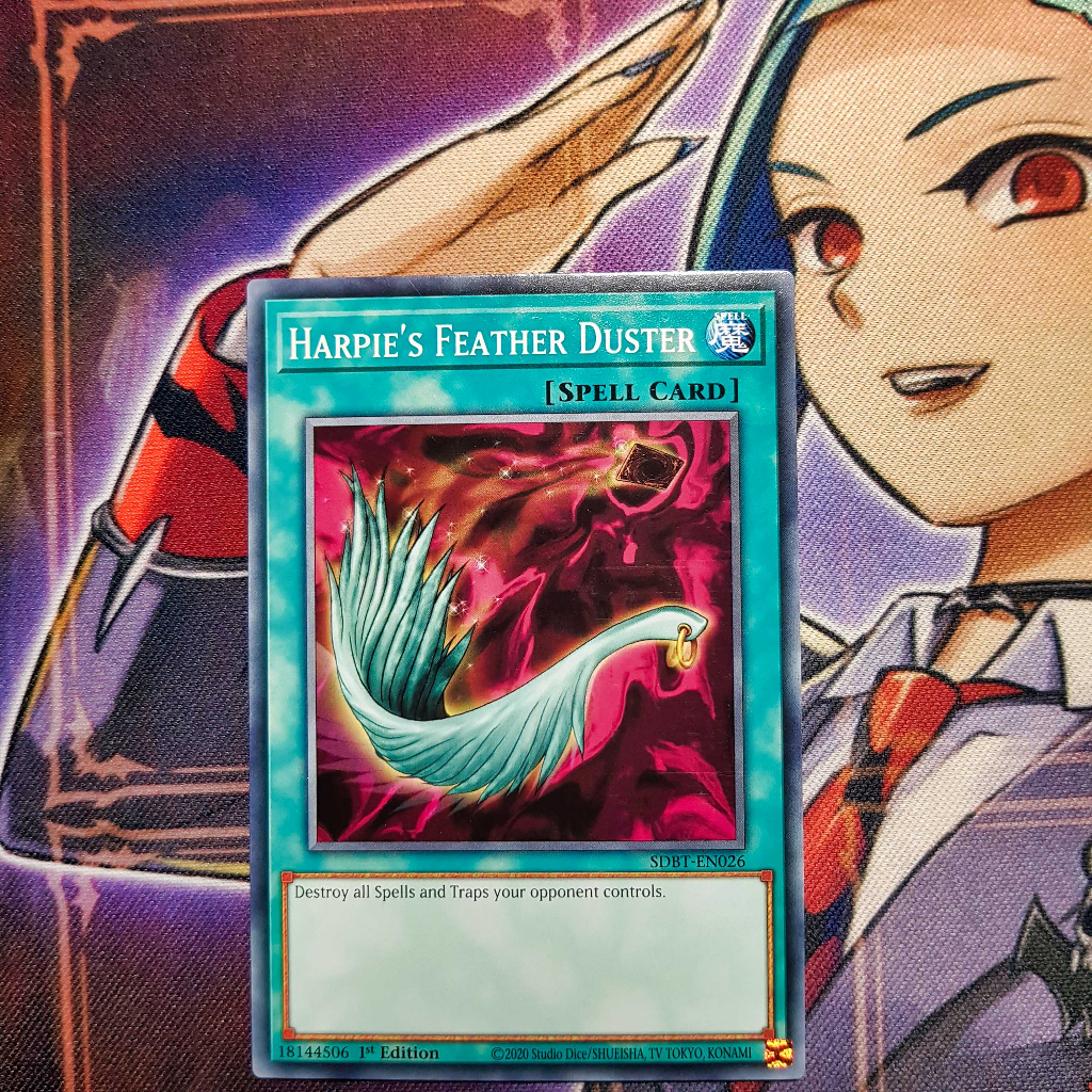 Thẻ bài Yugioh chính hãng | Harpie's Feather Duster | SDBT Common