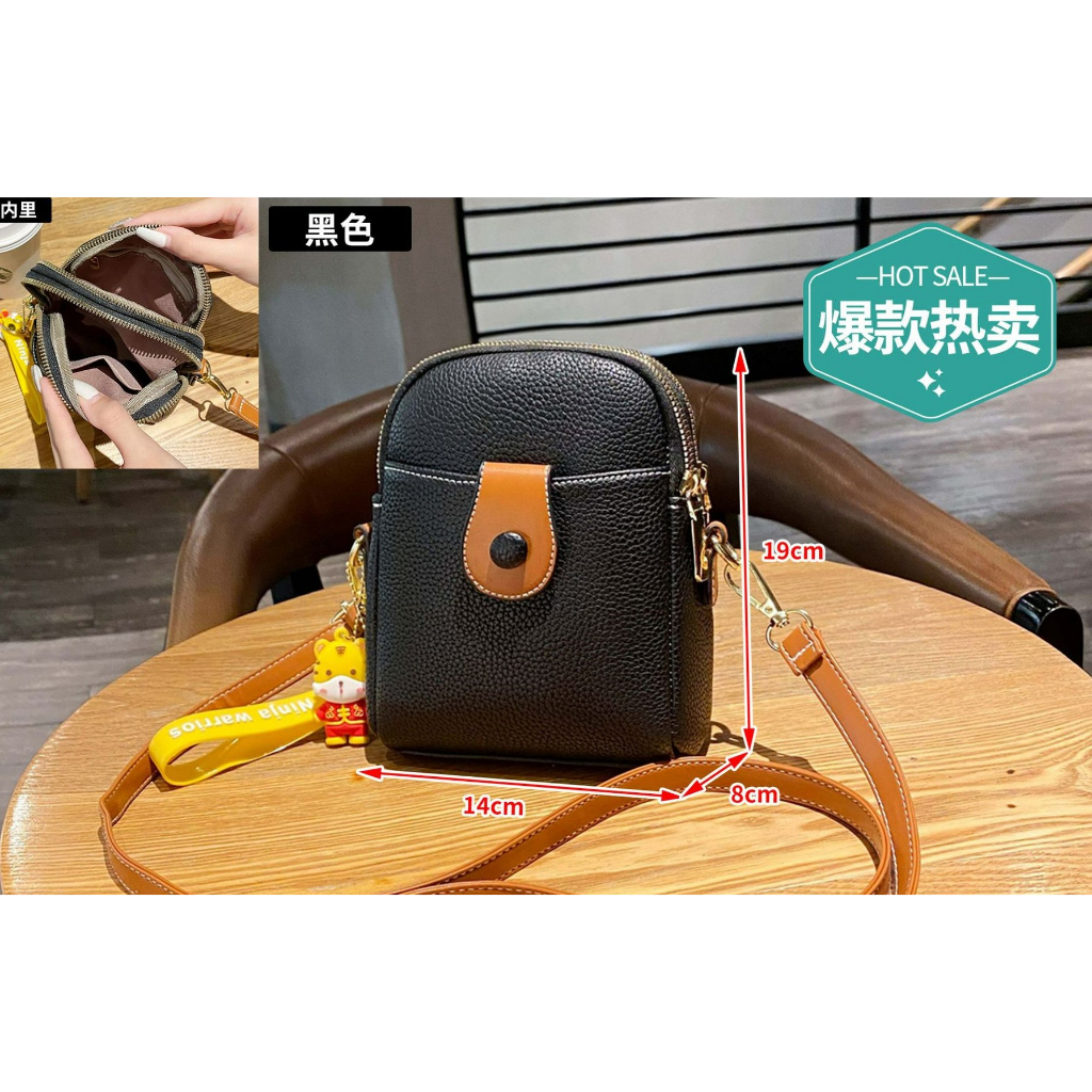 Túi Đựng Điện Thoại Nũ, Túi Đeo Chéo Nữ Nhiều Ngăn Thời Trang Tiện Dụng T019