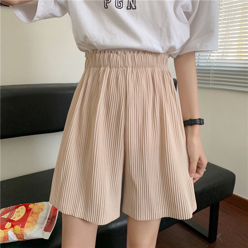 Bán sỉ sét 2 quần sooc ngố tăm dập li siêu nhẹ cho nữ(ảnh thật)