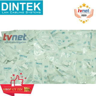 Đầu mạng âm tường DINTEK Module Jack Cat.6 dạng ngang E-Jack