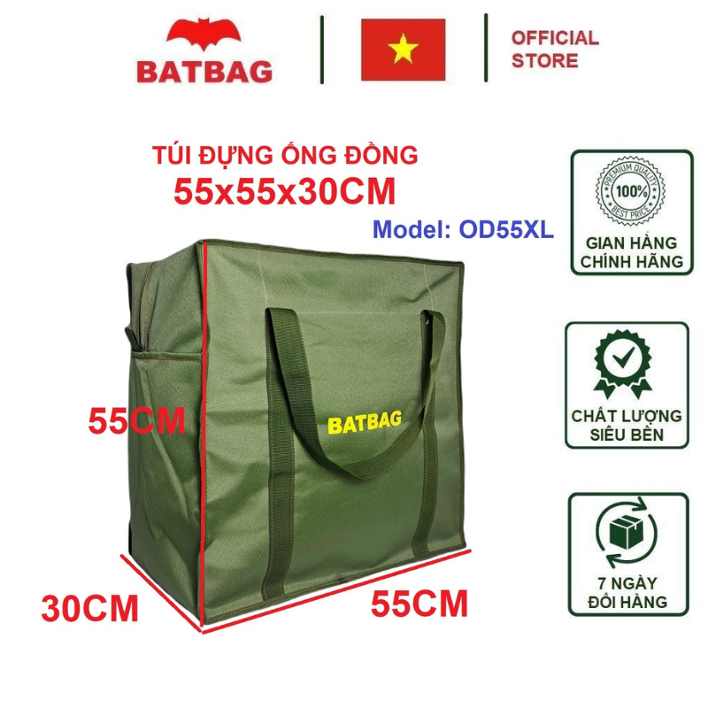 Túi Đựng Ống Đồng, Bảo Ôn, Túi Thợ Điều Hòa, Túi Đựng Đồ Cá Nhân Batbag OD55XL Kích Thước 55x55x30cm - Toolsbag.Vn
