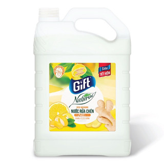 Nước rửa chén Gift natura chanh zuzu gừng 3,8lit