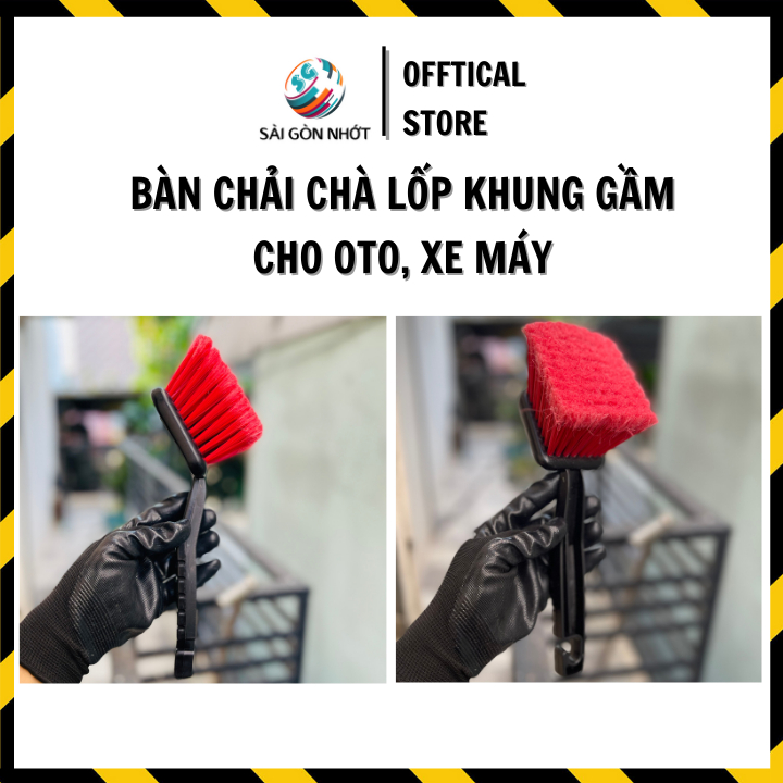 Chổi Cọ Rửa, Vệ Sinh Vành Mâm Bánh Xe Hơi, Xe Máy Chuyên Dụng, Bàn Chải Chà Rửa Lốp Xe Đa Năng