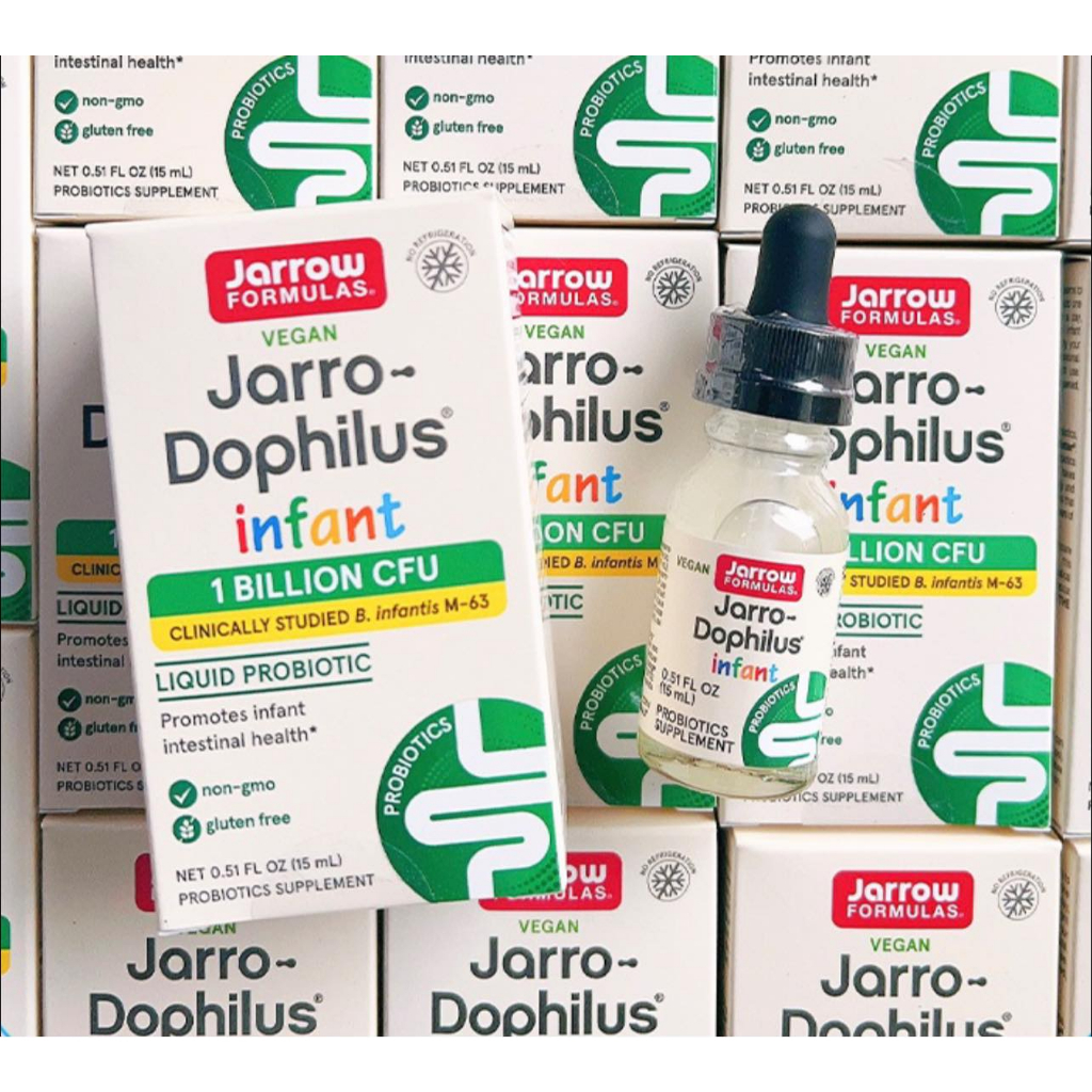 Men Vi Sinh Đẩy Đờm Jarro Dophilus Infant Cho Bé Từ 0 Đến 6 Tháng, Mỹ (15ml)