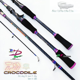 Cần câu lure máy ngang và máy đứng CÁ SẤU CROCODILE độ cứng ML