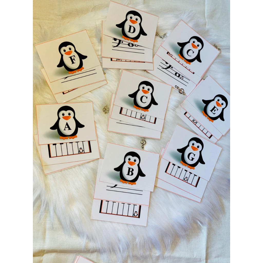 Flashcard thẻ bài pino và những nốt nhạc, trò chơi trúc xanh, trò chơi tìm kiếm sự giống nhau của các thẻ bài, học liệu