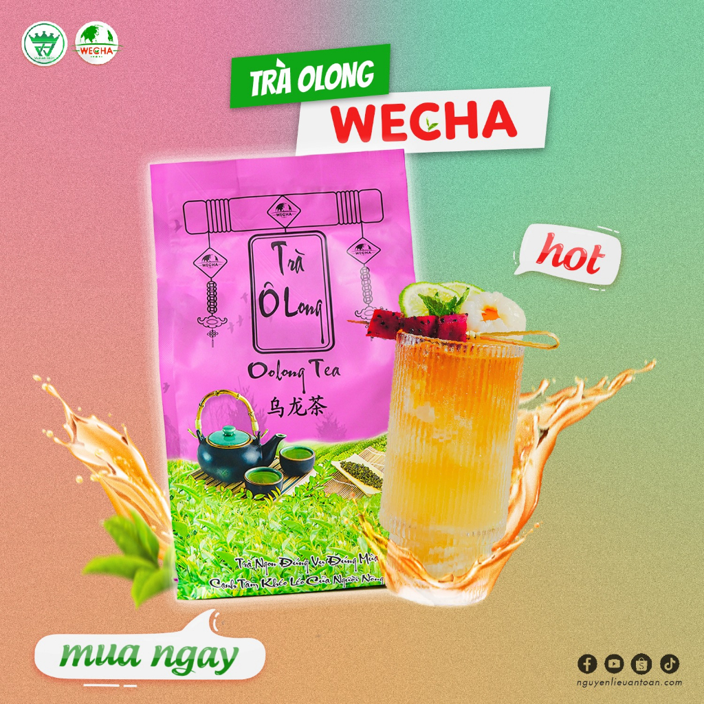 Trà Olong Loại 1 Wecha 1KG - Olong Tea, Pha Trà Sữa, Trà Trái Cây, Trà Uống Hằng Ngày