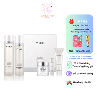 Bộ ohui dưỡng trắng da, mờ thâm nám 5 món ohui mini extreme white