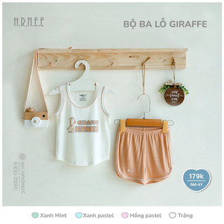 Hrnee-Bộ ba lỗ modal cho bé