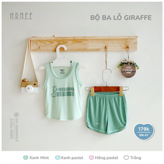 Hrnee-Bộ ba lỗ modal cho bé