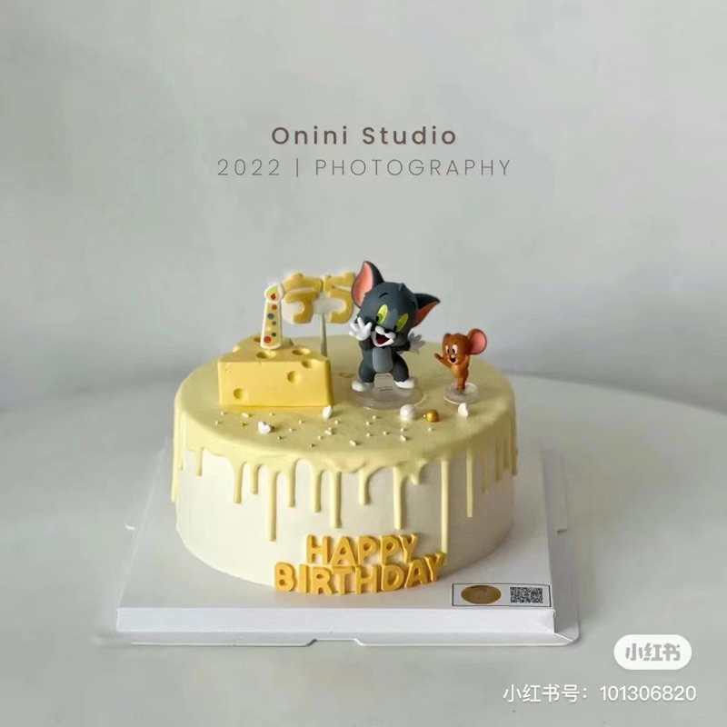 Set Tom & Jerry trang trí bánh