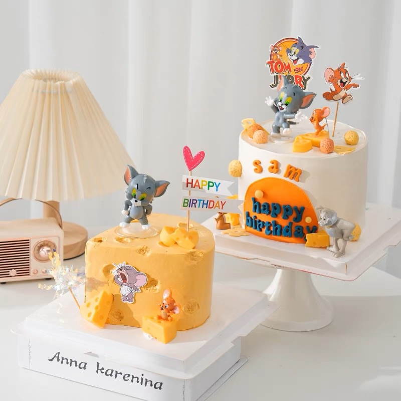 Set Tom & Jerry trang trí bánh