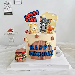 Set Tom & Jerry trang trí bánh