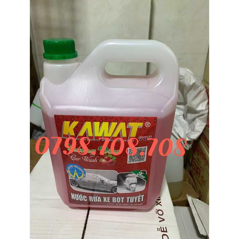 Bọt tuyết rửa xe Kawat 5l (mẫu mới)