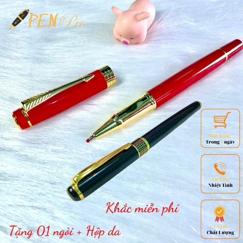 Bút khắc theo yêu cầu QC 02 Pen Pro Đen Đỏ Tặng ngòi + Hộp đựng
