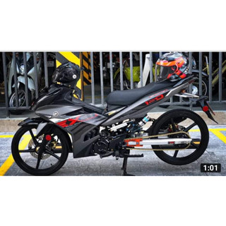 Tem zin exciter 150 đỏ xám