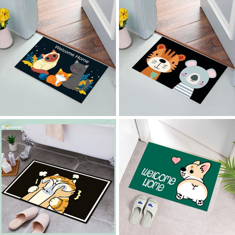 Thảm lau chân siêu thấm hút nhà bếp, Thảm chùi chân siêu mềm siêu dày 40x60cm, thấm nước chống trơn trượt 88371