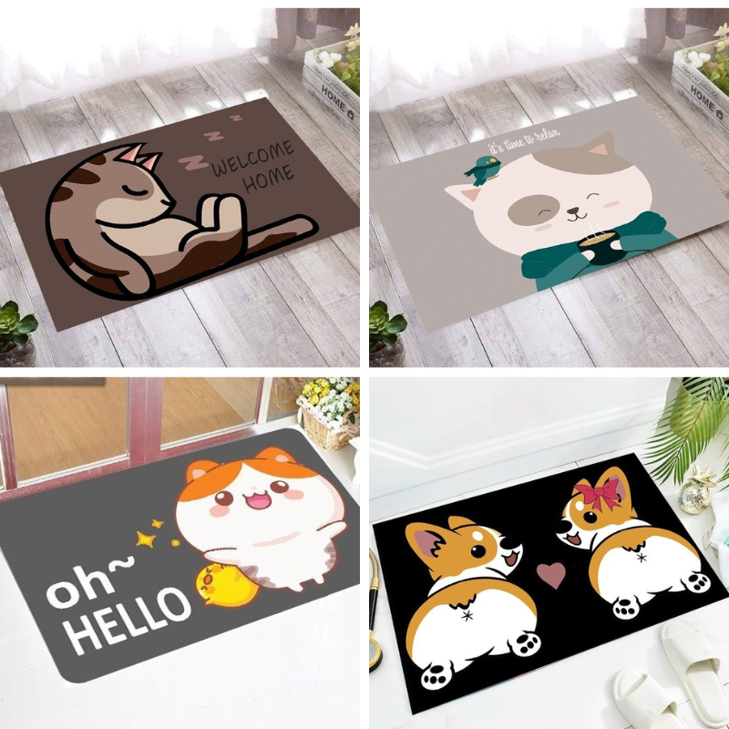 Thảm lau chân siêu thấm hút nhà bếp, Thảm chùi chân siêu mềm siêu dày 40x60cm, thấm nước chống trơn trượt 88371