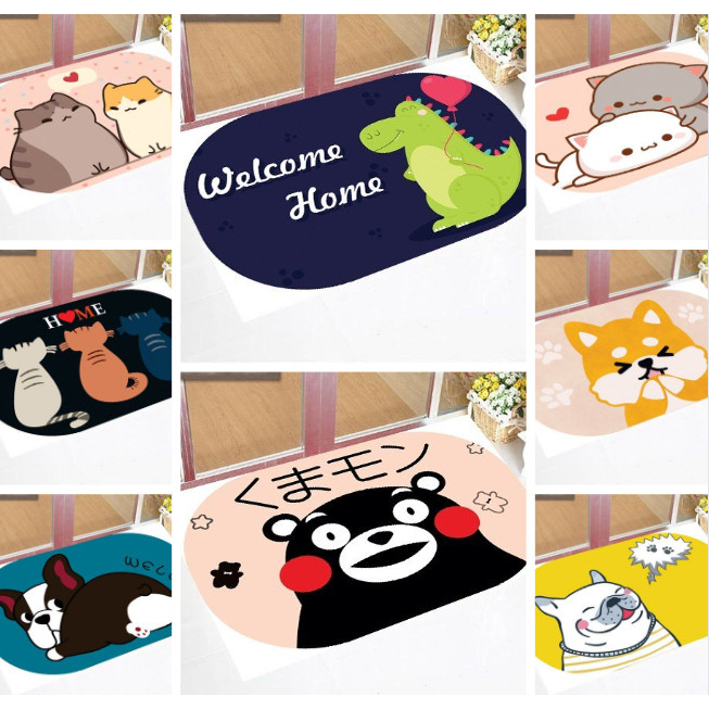 Thảm lau chân siêu thấm hút nhà bếp, Thảm chùi chân siêu mềm siêu dày 40x60cm, thấm nước chống trơn trượt 88371