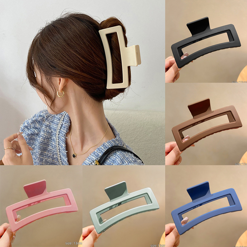 Kẹp Tóc Hình Vuông Cỡ Lớn Dành Cho Phiên Bản Tóc Siêu Dày Siêu Nhiều Phong Cách Hàn Quốc 2023