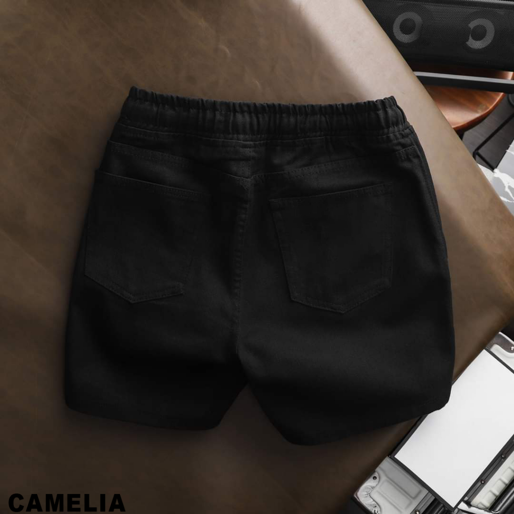 Quần Short Jean  Nam Cao Cấp Màu Trắng , form Slimfit trên gối, co giãn
