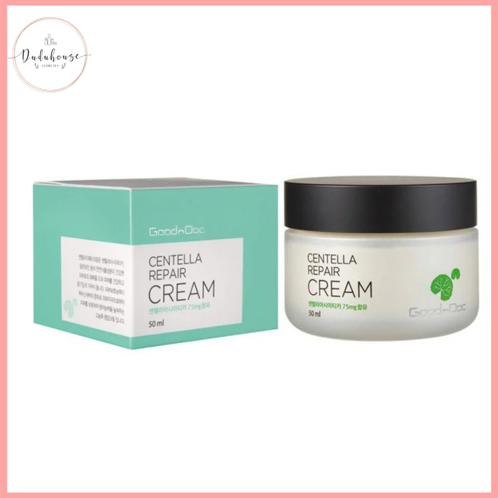 Kem Dưỡng Rau Má GoodnDoc Dưỡng Ẩm, Phục Hồi Da, Giảm Thâm Nám - GoodnDoc Centella Repair Cream 50ml