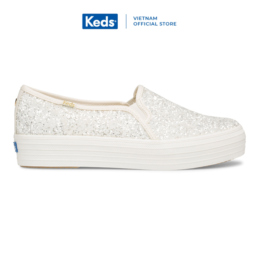Giày Keds Nữ- Triple Decker Canvas Kate Spade Cream- KD057804