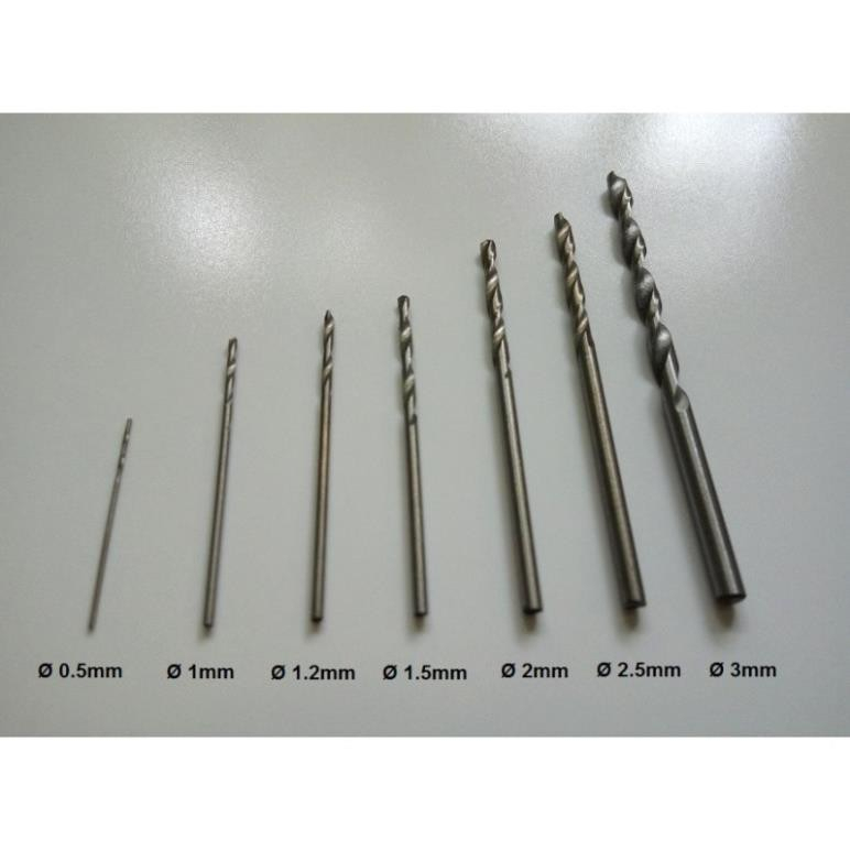 Mũi khoan 1,2 li - 4 li, mũi khoan lồng chim, mũi khoan mini, mũi khoan gỗ, khoan tre loại tốt đủ kích thước