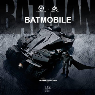 Mô hình 1:64 time micro - batmobile & batman figure set