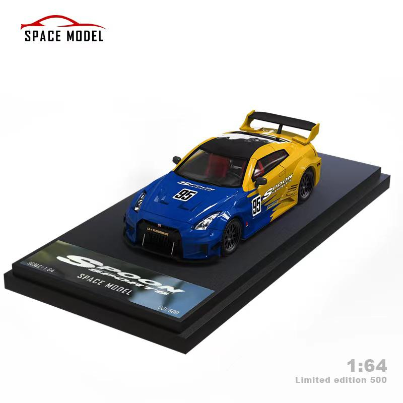MÔ HÌNH 1:64 SPACE MODEL - Nissan GT-R R35 3.0 LBWK - Spoon 95 Livery