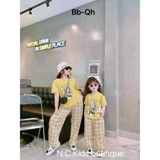 Bộ cộc tay cho bé, quần áo bé gái ngắn tay hình hổ đáng yêu chất cotton 4 chiều dư xịn size từ 10 đến 35kg