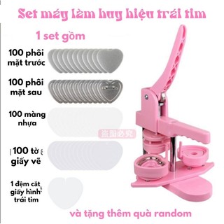 Set máy làm huy hiệu cài áo theo sở thích anime , manga