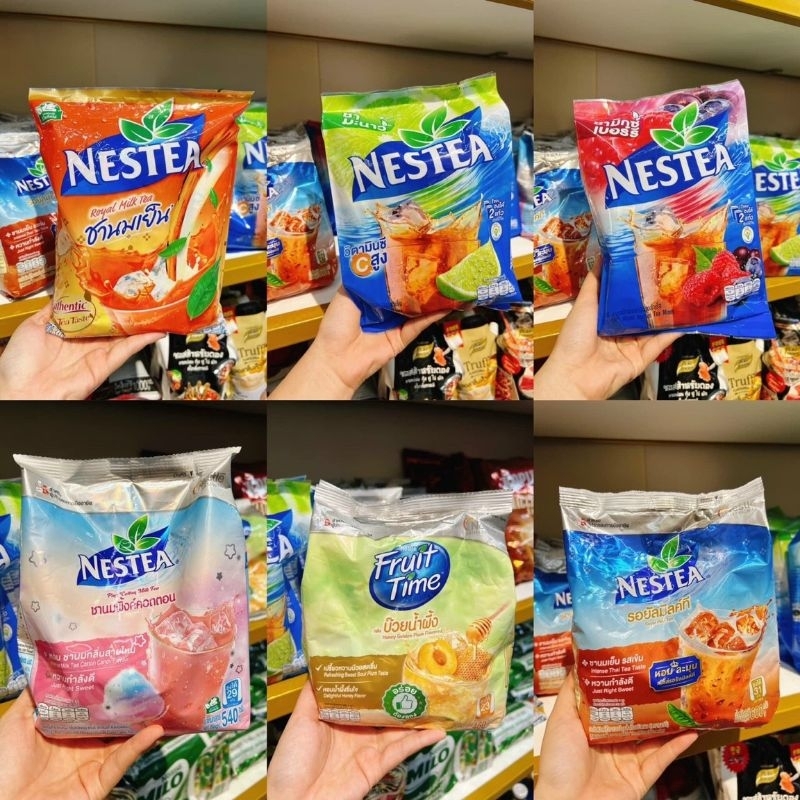 [ Đủ Vị Độc Lạ ] Trà Sữa Kẹo Bông Nestea Thái Lan / Trà Chanh Nestea / Trà Đào Mật Ong