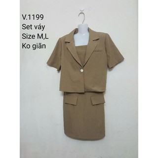 SET VÁY CỔ VEST HÈ THANH LỊCH