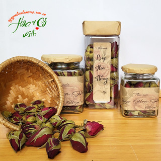 (hỏa tốc hcm) búp hoa hồng ( dried rose petals )