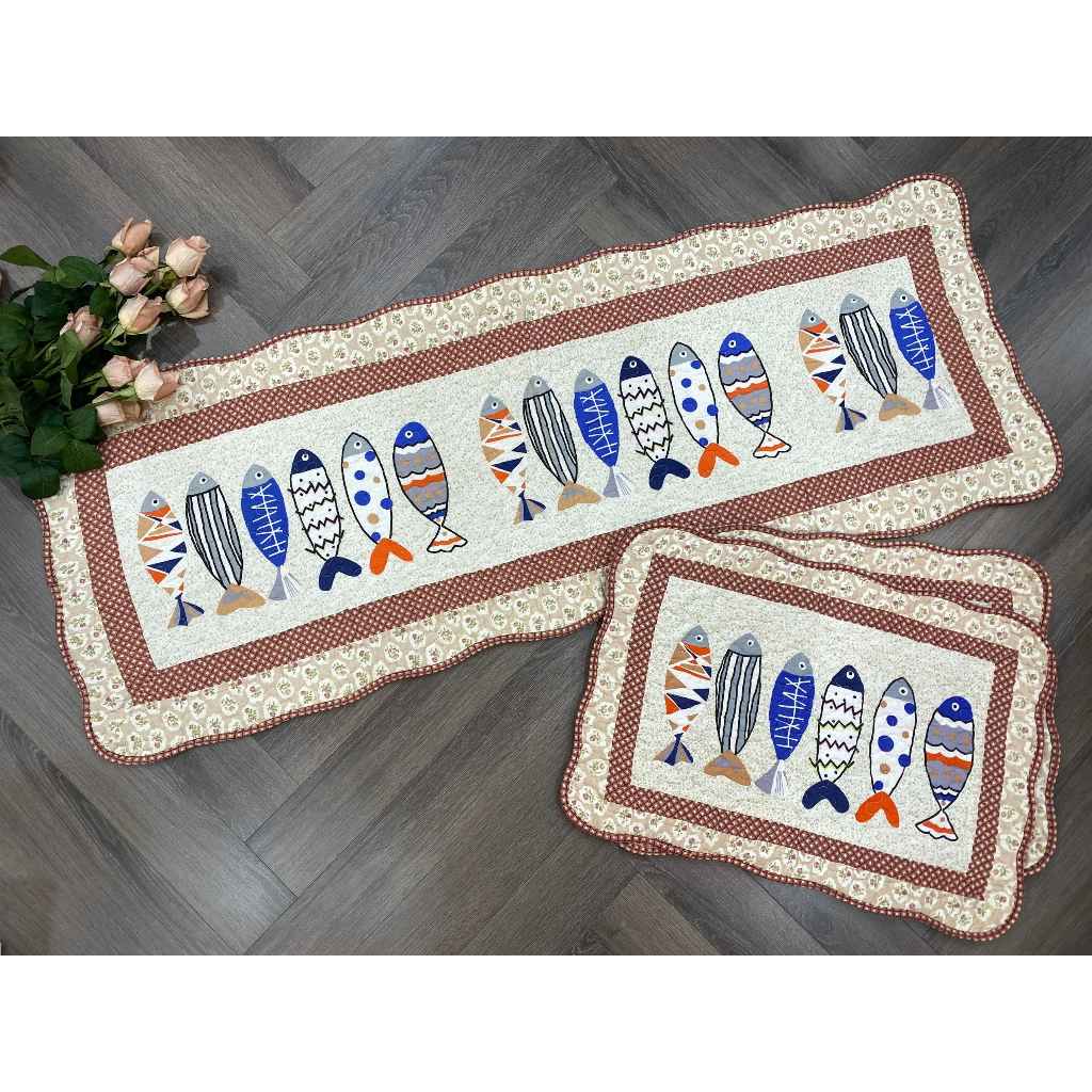 Thảm set 3 - Cá 14 con - T3N115