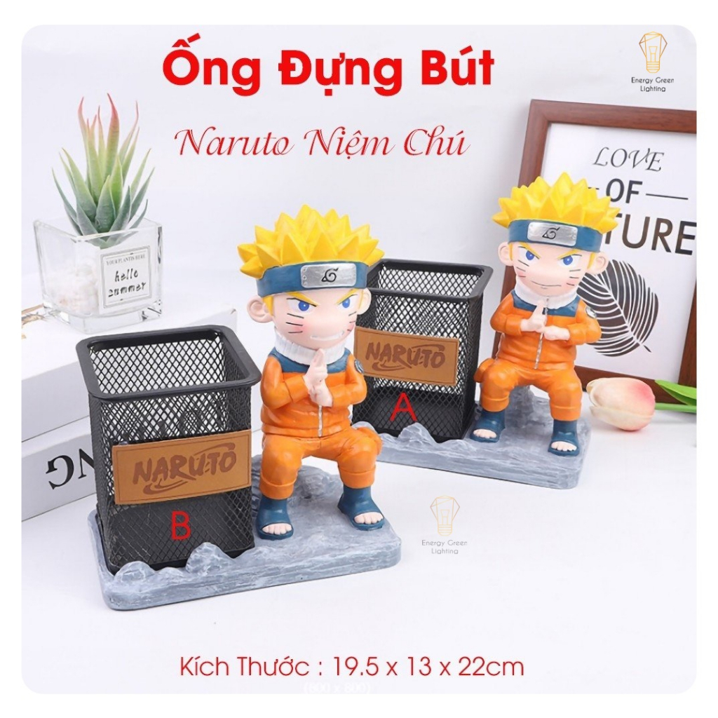 Ống Đựng Bút Energy Green Lighting Siêu Dễ Thương Mô Hình Naruto Niệm Chú GL2257 - Trang Trí Căn Phòng Decor Vintage