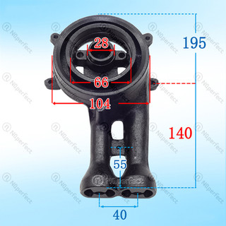 Ống điếu gang đôi ø28x104 bếp gas âm kính sunhouse shb5536, sunhouse mama mmb6632.. chính hãng