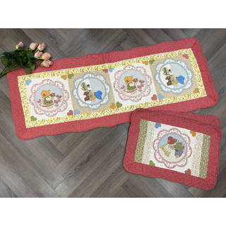 Thảm set 3 - Cô bé và cún con - T3N126