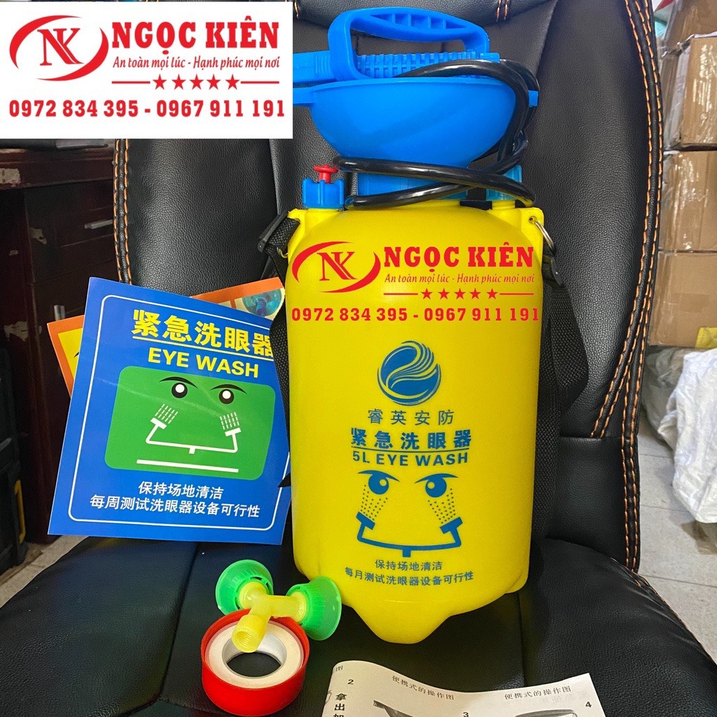 Bồn rửa mắt khẩn cấp treo tường inox 304 cao cấp
