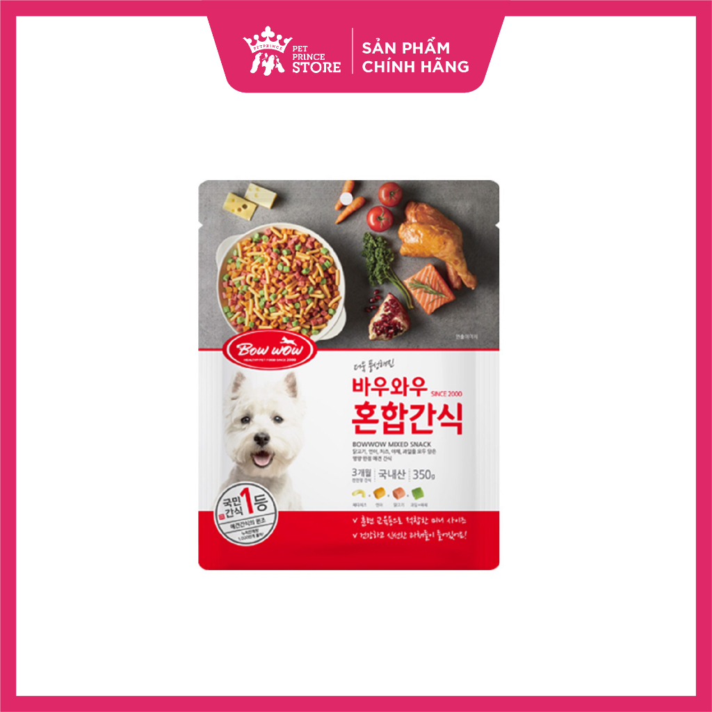 Snack hỗn hợp Bowwow | Ngăn ngừa béo phì | Chăm sóc mắt, da và lông